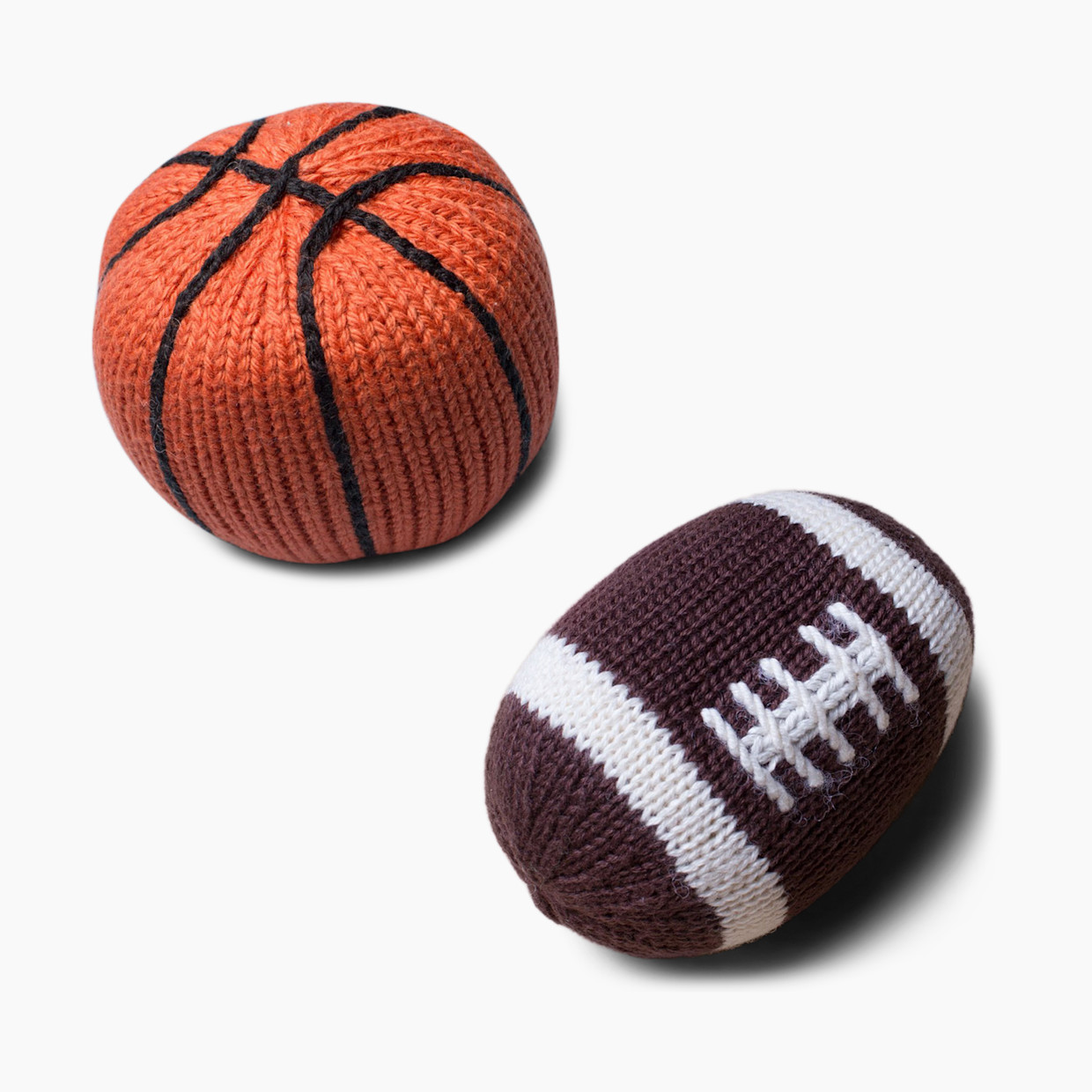 Estella Organic Cotton Handmade Sports Baby Rattle Bundle.