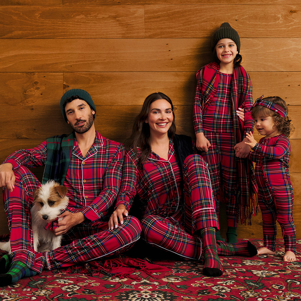 Posh Peanut Red Tartan Plaid Collection.
