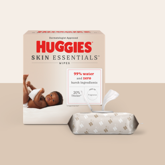 Huggies Skin Essentials Wipes.