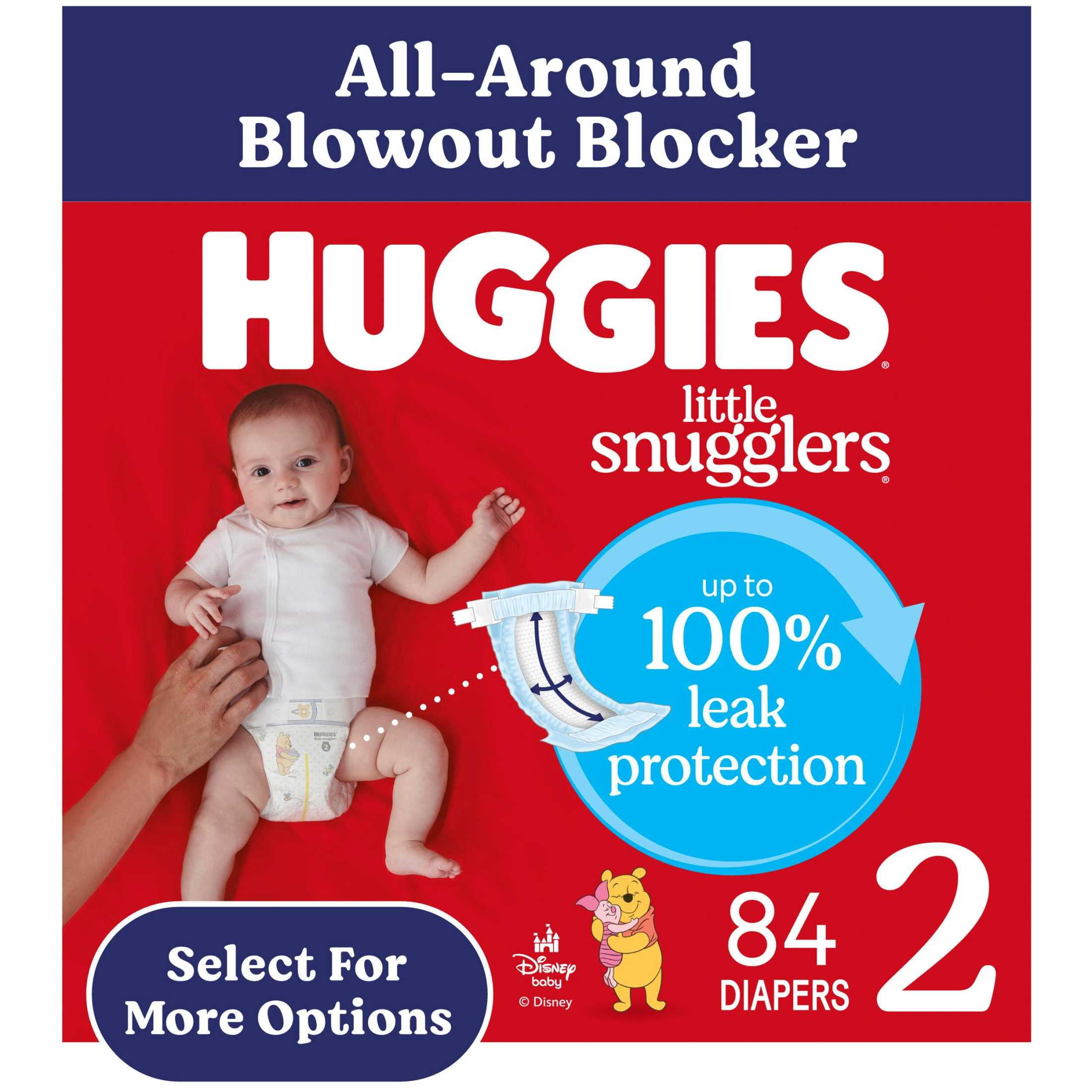 Huggies Baby Diapers Size 2 12-18 lbs 84 Count Leak and Blowout Protection - $24.97.