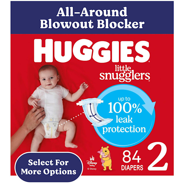 Huggies Baby Diapers Size 2 12-18 lbs 84 Count Leak and Blowout Protection - $24.97.