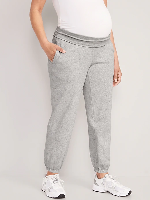 Old Navy Maternity Rollover-Waist Jogger Sweatpants.