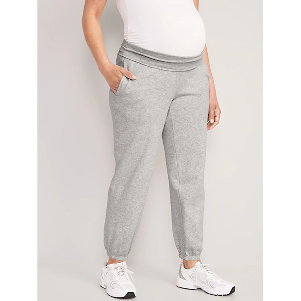 Old Navy Maternity Rollover-Waist Jogger Sweatpants.