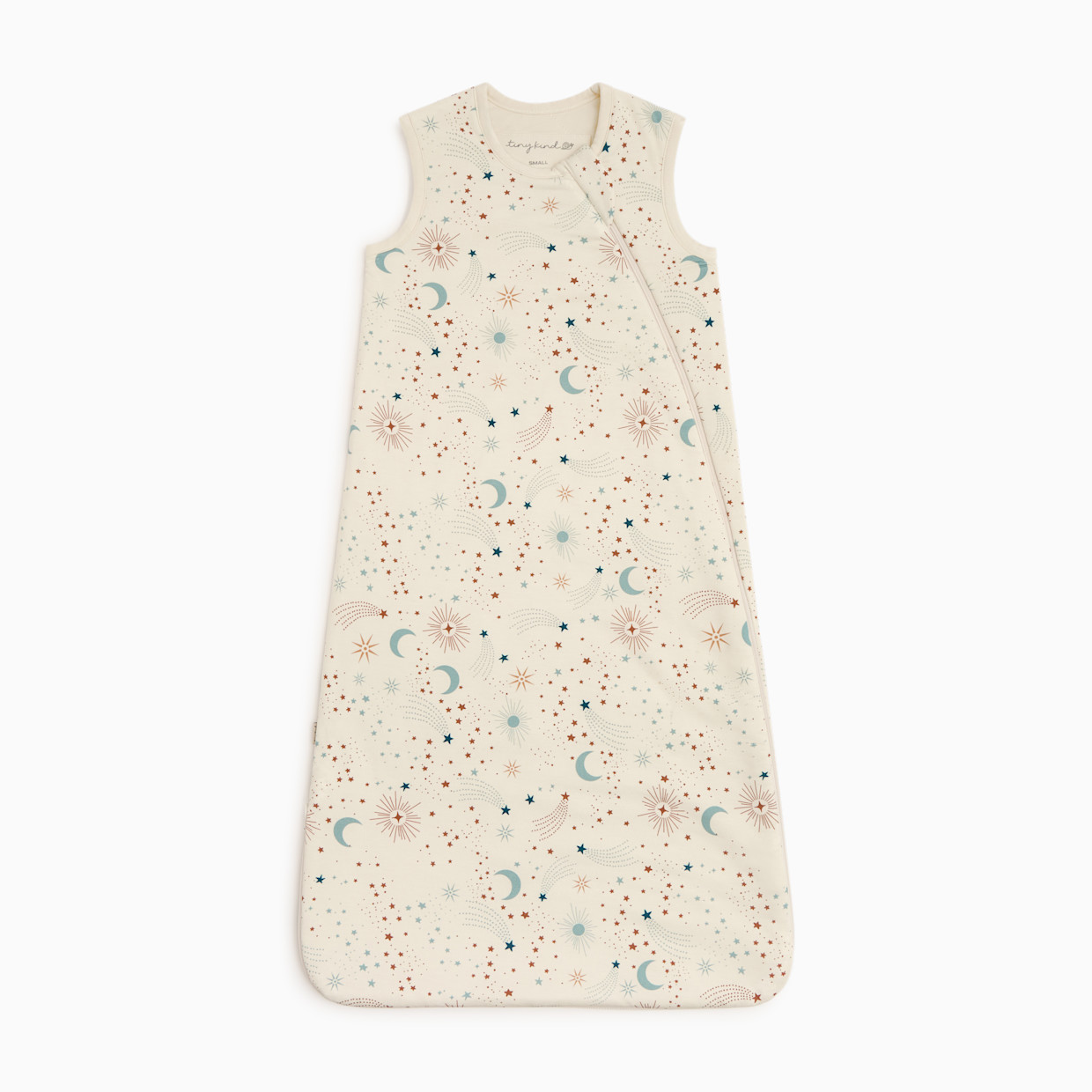 Tiny Kind Bamboo Viscose Printed Wearable Sleep Bag 1.0 TOG - Celestial Dream, Small.