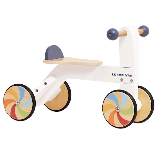 Le Toy Van Wooden Rainbow Ride On Trike.