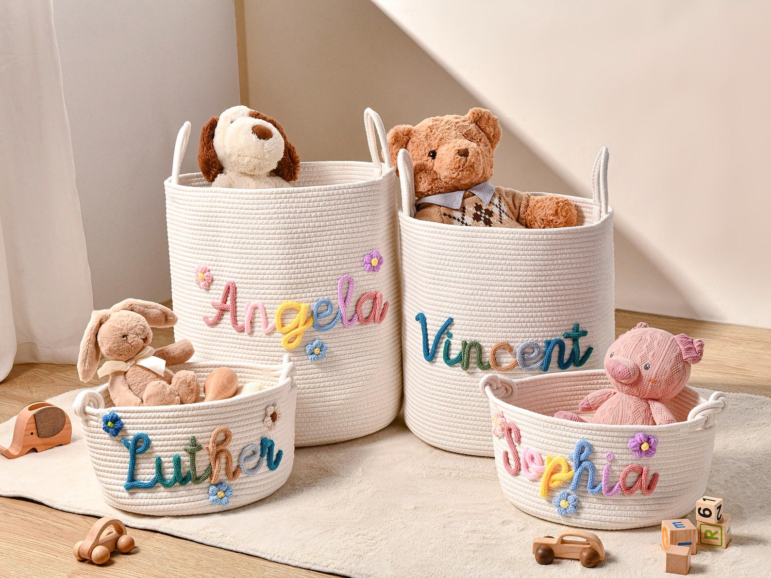 Personalized Handmade Basket.