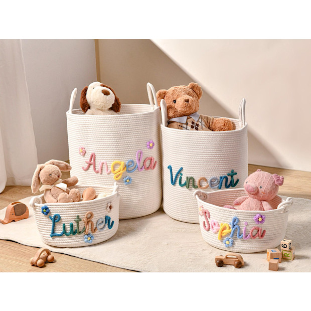 Personalized Handmade Basket.