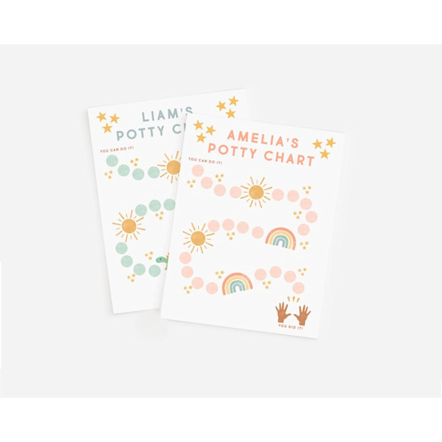 Lily and Threads Editable Potty Chart.