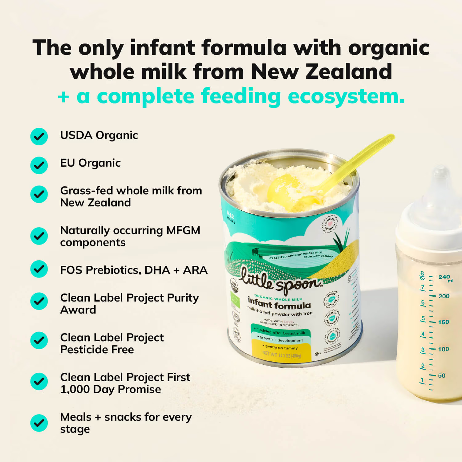 Little Spoon Organic Whole Milk Formula.
