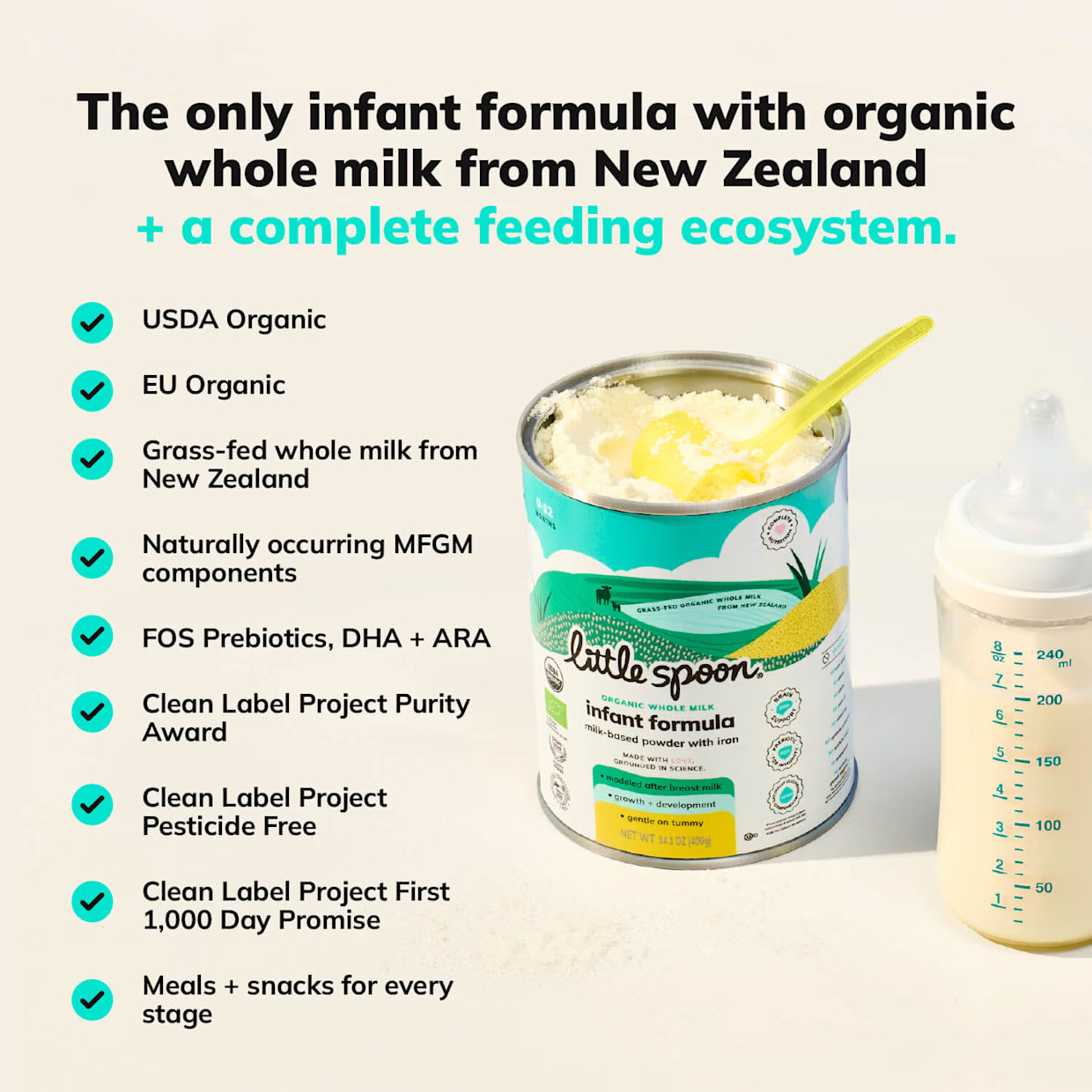 Little Spoon Organic Whole Milk Formula.