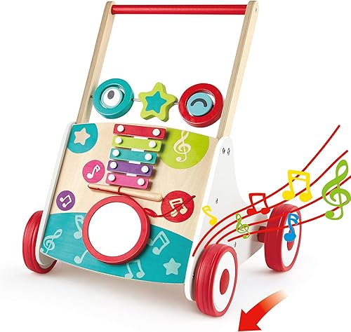 Hape Wooden Push and Pull Music Learning Walker.