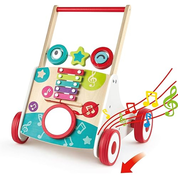 Hape Wooden Push and Pull Music Learning Walker.