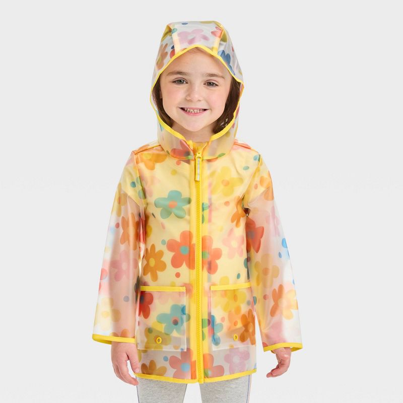 Cat & Jack Printed Clear Rain Jacket.