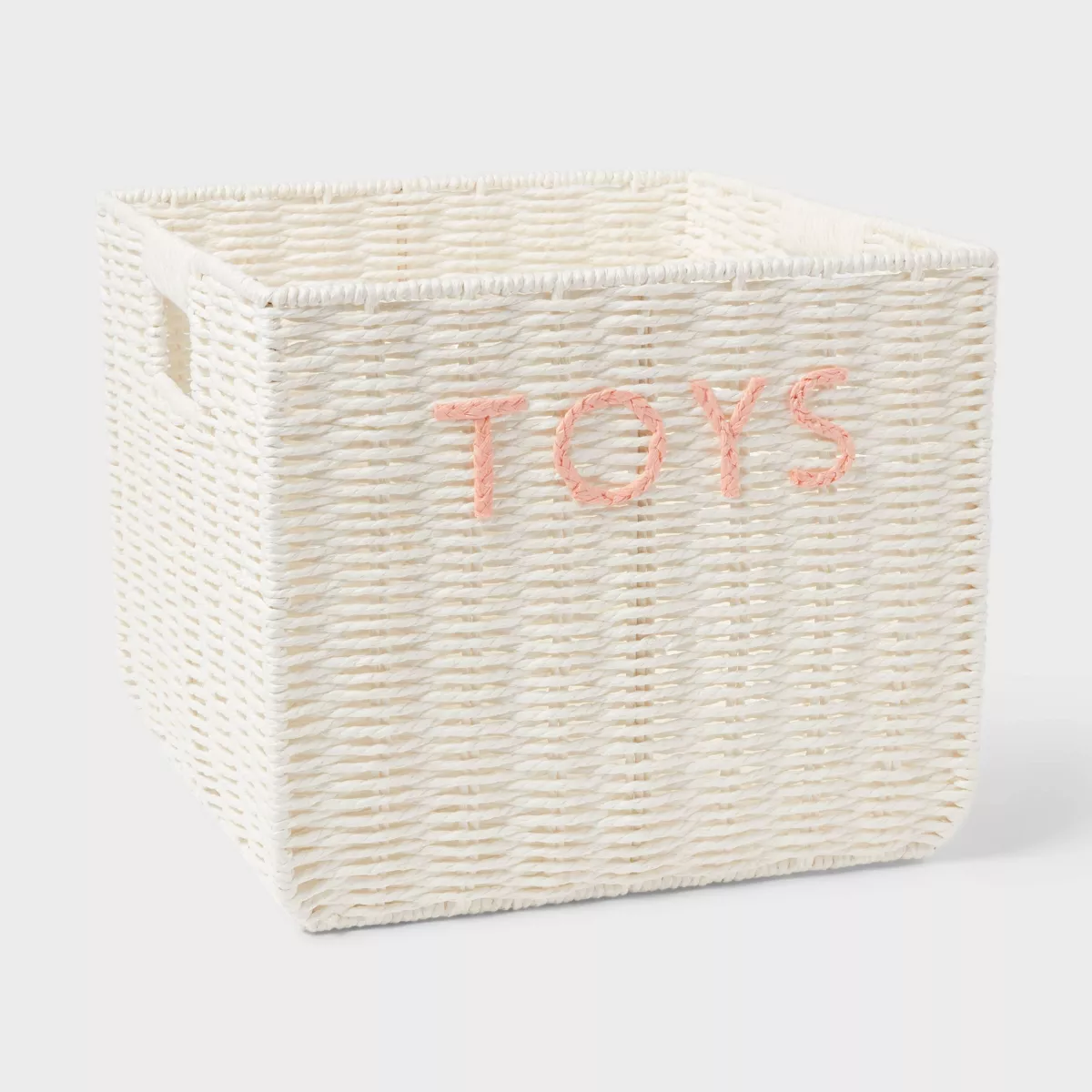 Pillowfort Kids' Large Woven Toys Storage Basket.