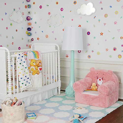 care bear crib set