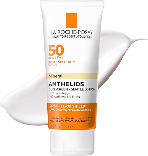 La Roche-Posay  Anthelios Mineral Sunscreen SPF 50.