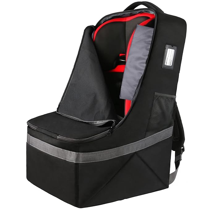 Padded Car Seat Travel Bag Backpack.
