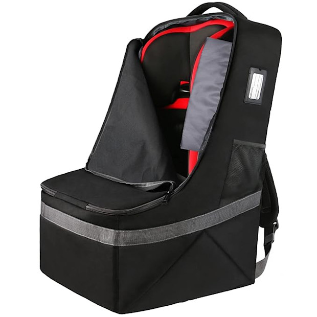 Padded Car Seat Travel Bag Backpack.