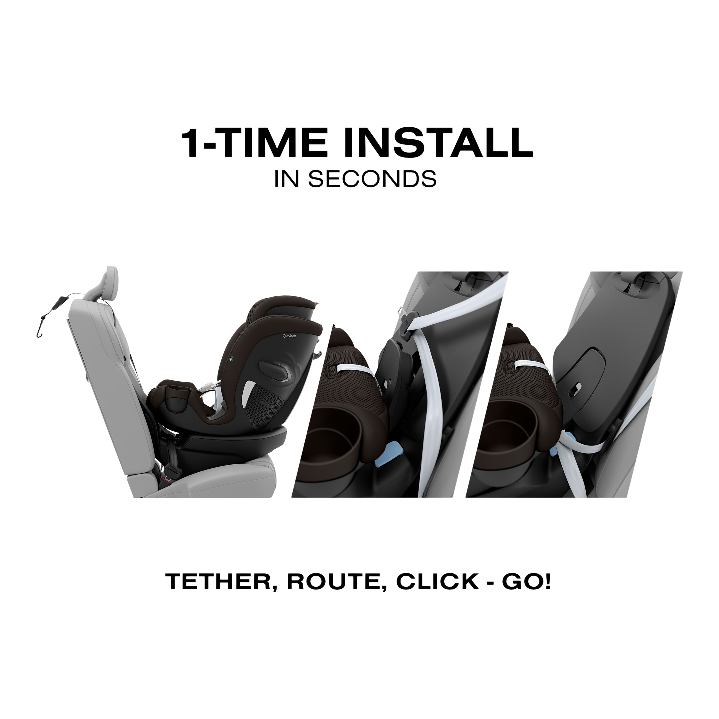 Cybex Callisto G 360 Rotating All-in-One Convertible Car Seat - Chocolate Brown.