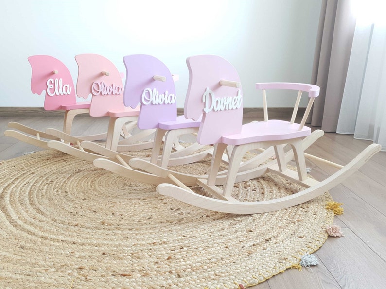 Elephant On The Branch Wooden Rocking Horse.