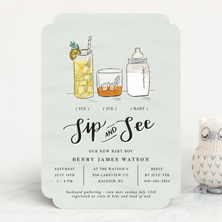 Minted Ice Ice Baby Invitation.