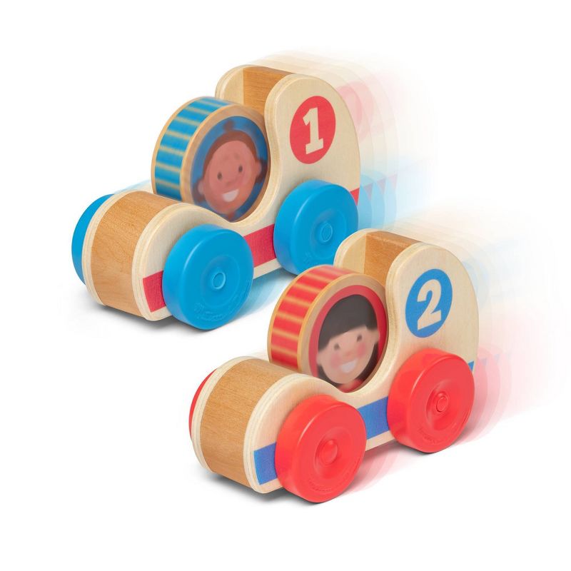 Melissa & Doug GO Tots Wooden Race Cars.