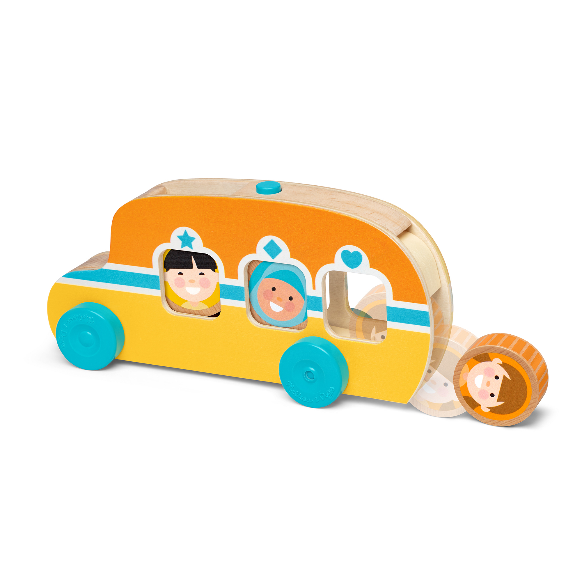 Melissa & Doug GO Tots Roll & Ride Bus.