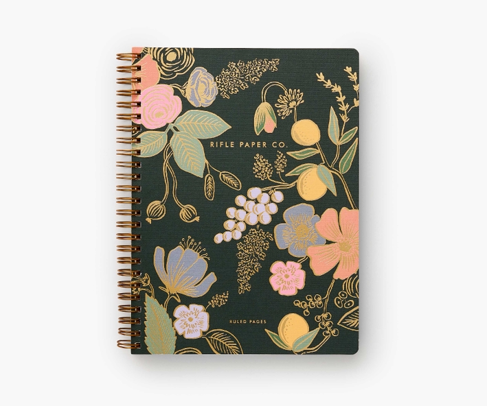 Rifle Paper Co Spiral Notebook.
