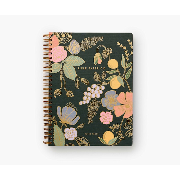 Rifle Paper Co Spiral Notebook.