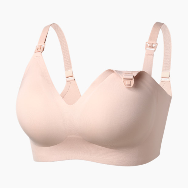 Momcozy Seamless Nursing Bra - Beige.