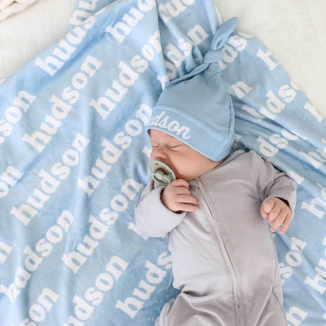 Baby Blues Personalized Color Blanket.