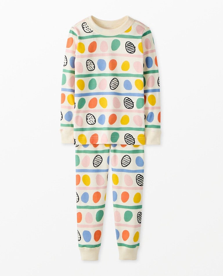 Hanna Andersson Easter Long John Pajama Set.