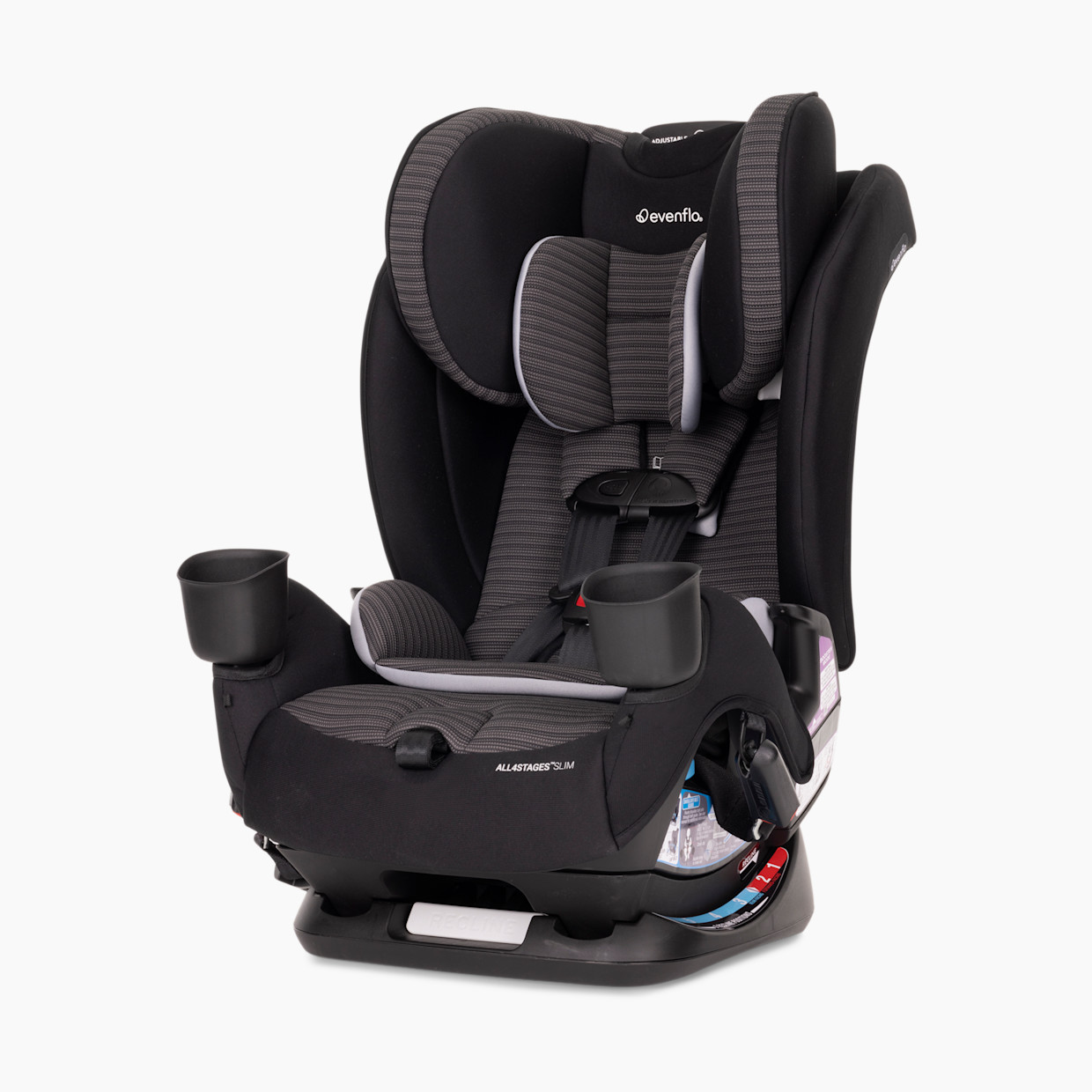 Evenflo All4Stages Slim+ 4-in-1 Convertible Car Seat - Tybee Black.