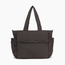 Diaper Tote Bag with Laptop Sleeve - BLACK