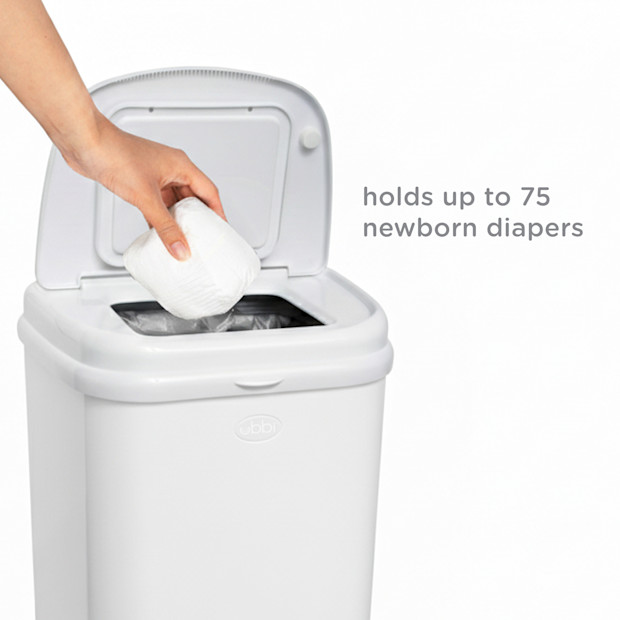 Ubbi Venti Steel Diaper Pail.
