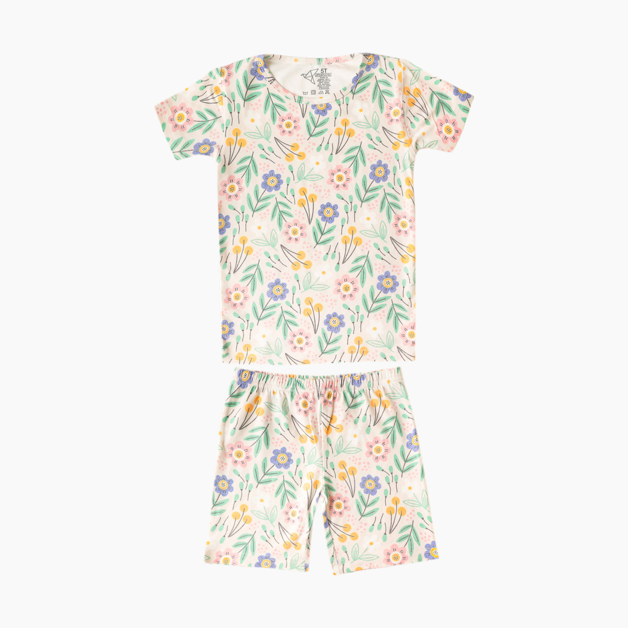 Copper Pearl Printed 2-Piece Short Sleeve Pajamas - Clara, 12 Months.