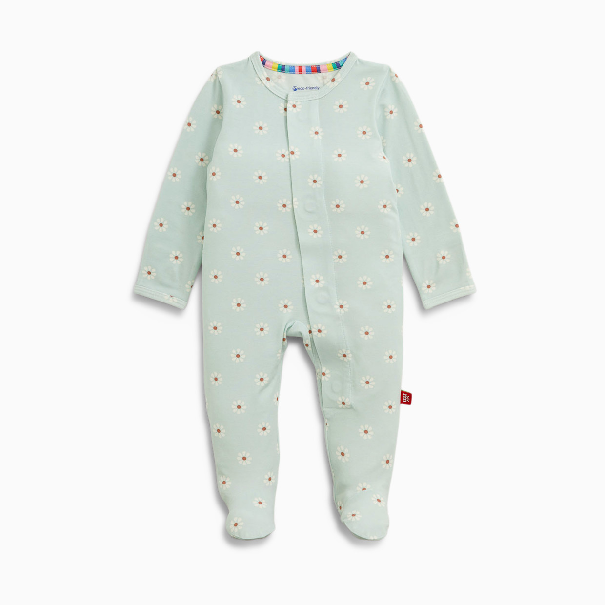 Magnetic Me Modal Magnetic Footie - Flower, Newborn.