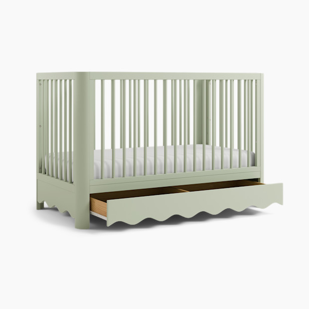 Storkcraft Casablanca Deluxe 5-in-1 Convertible Crib with Drawer - Sage.