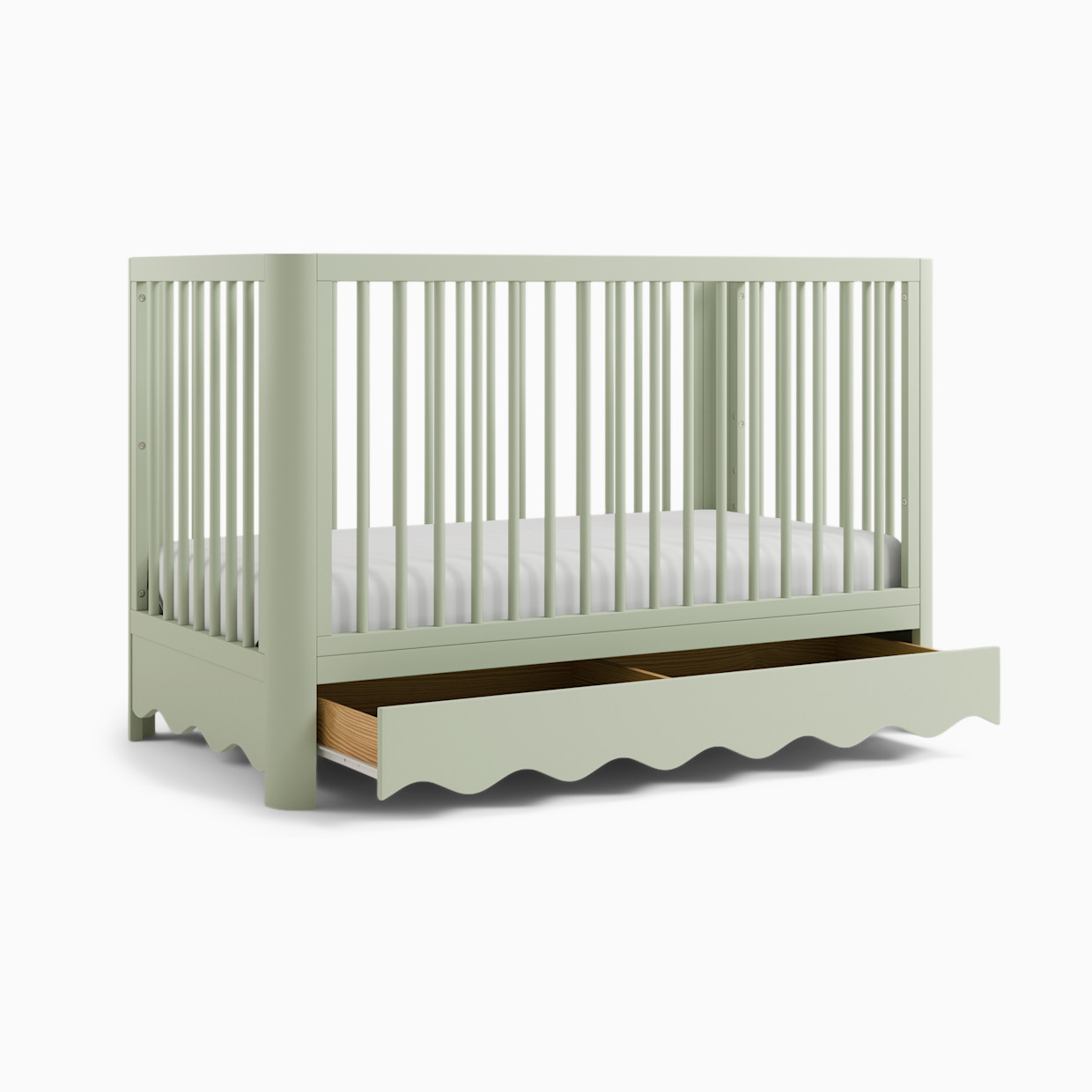 Storkcraft Casablanca Deluxe 5-in-1 Convertible Crib with Drawer - Sage.