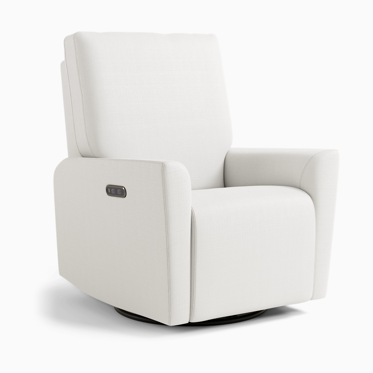 Storkcraft Santorini Deluxe Power Recliner Swivel Glider - Ivory Basketweave.