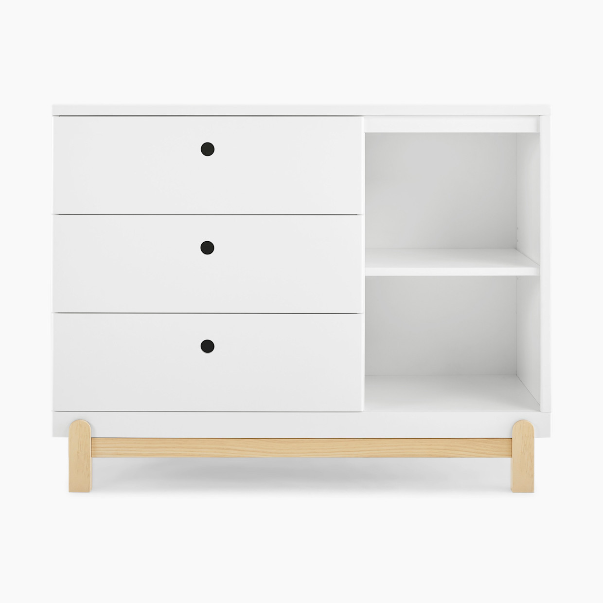 Delta Children Poppy 3 Drawer Dresser - Bianca White/Natural.