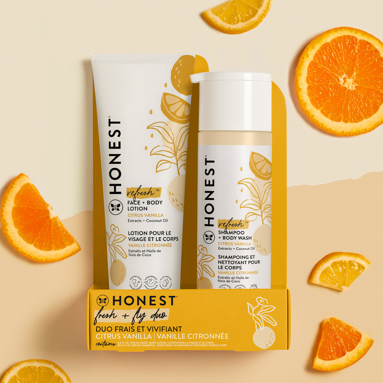 The Honest Company Wash and Lotion Bundle - Refresh (Citrus Vanilla).