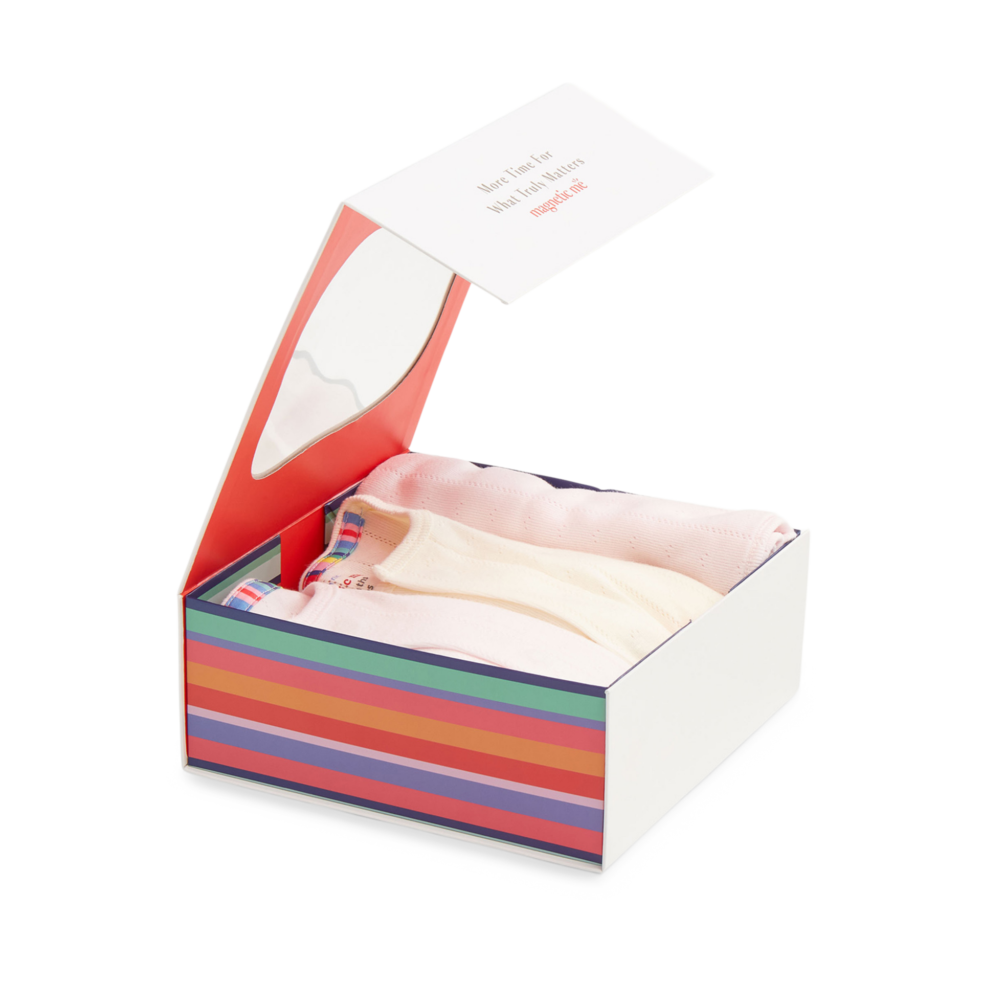 Magnetic Me Pointelle Organic Magnetic 3 Piece Gift Set.