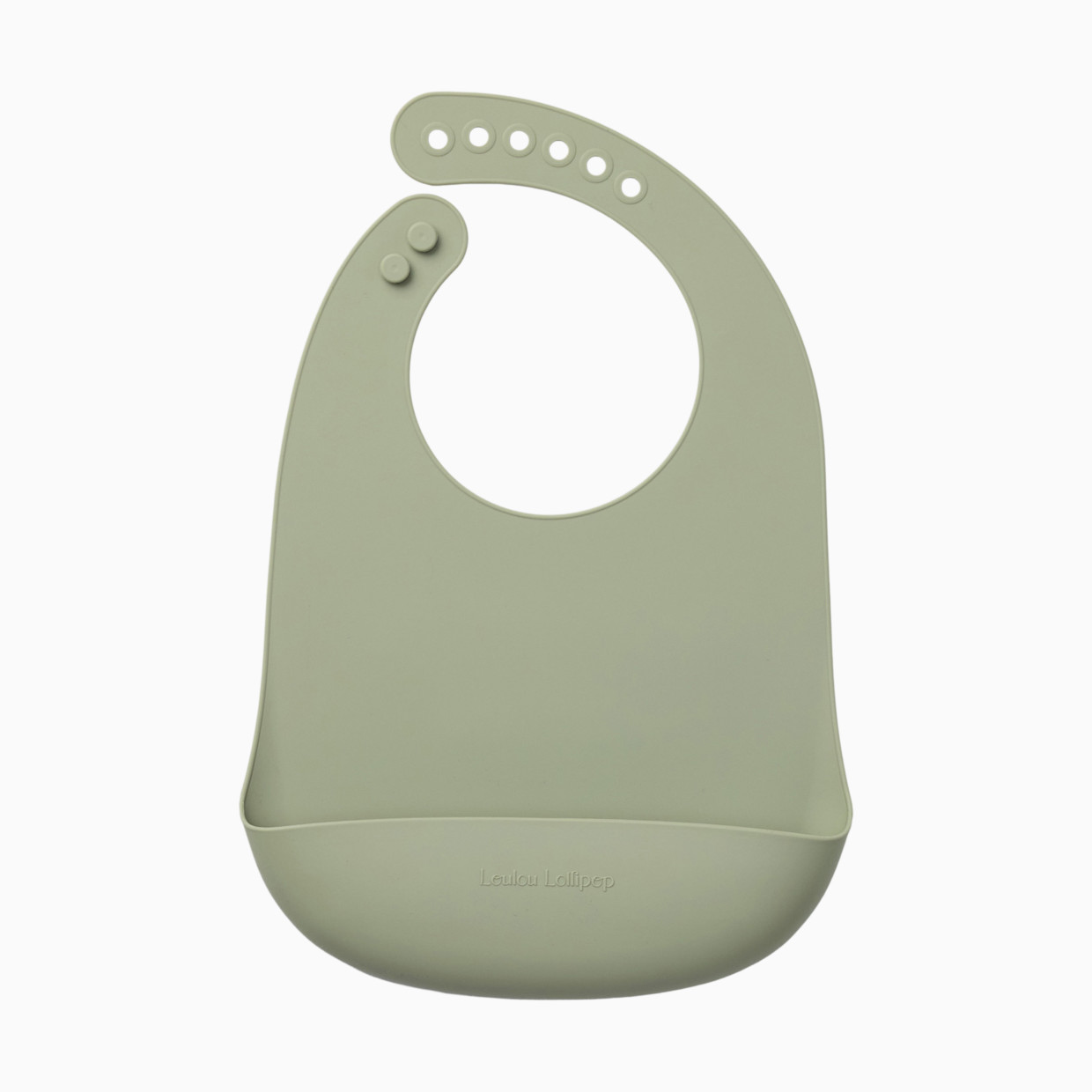 Loulou Lollipop Silicone Bib 2.0 - Silver Sage.
