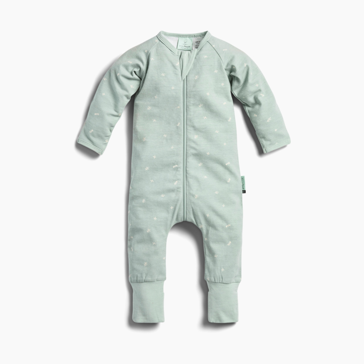 ergoPouch Long Sleeve Romper 0.2 TOG - Sage, 1 Year.