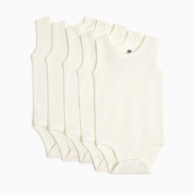 Small Story Organic Cotton Solid Tank Bodysuit (5 Pack).