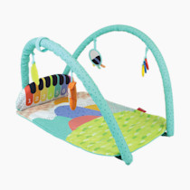 Infantino Kick 'n Keys 7-in-1 Musical Piano Activity Gym with Seat Positioner - 7 Play Modes, Tummy Time & Hanging Toys for Infants & Toddlers, 0M+