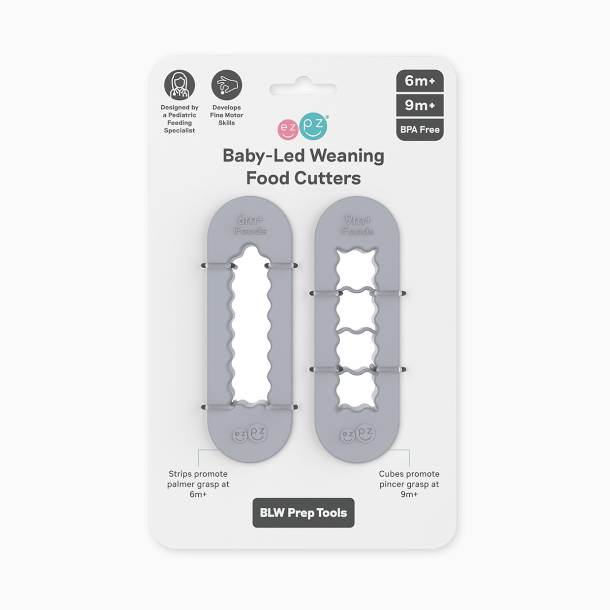 ezpz Baby-Led Weaning Food Cutters - Pewter.