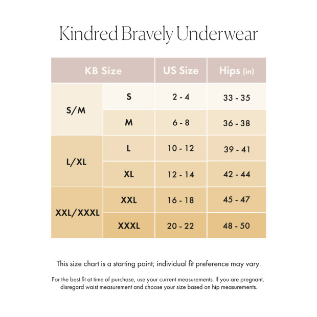 Kindred Bravely Bamboo Maternity Hipster Panties (2 Pack) - Neutrals, Small/Medium.