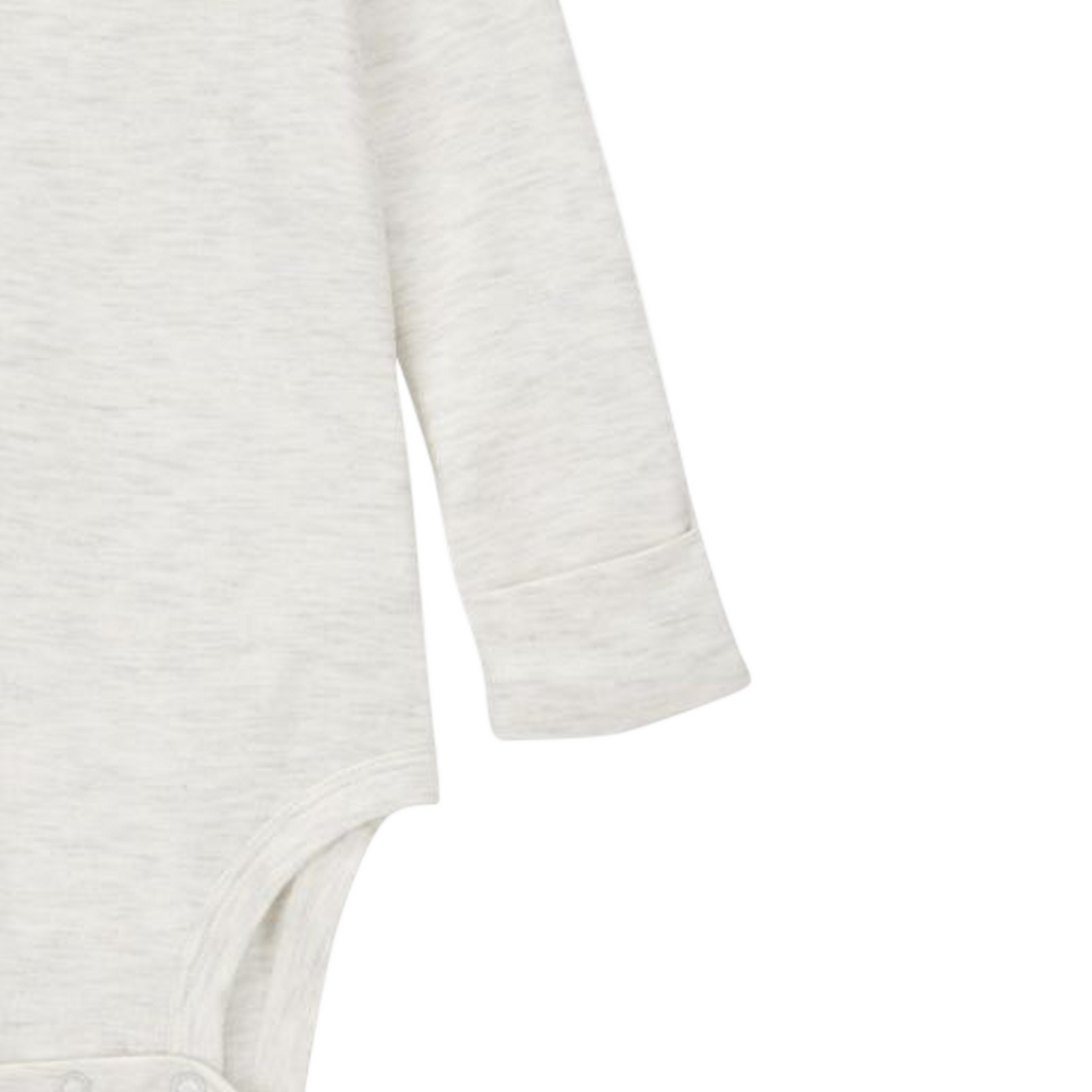 Carter's 2-Pack Long-Sleeve PurelySoft Bodysuits - Ivory/Heather, 3-6 M.